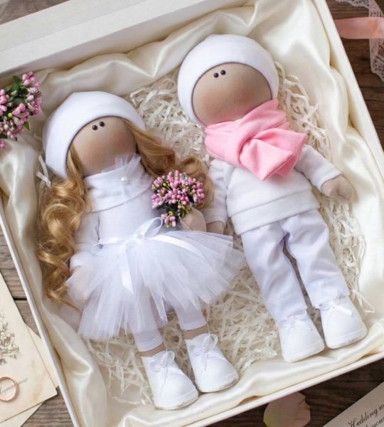 Авторські текстильні ляльки ручної роботи тільди пара