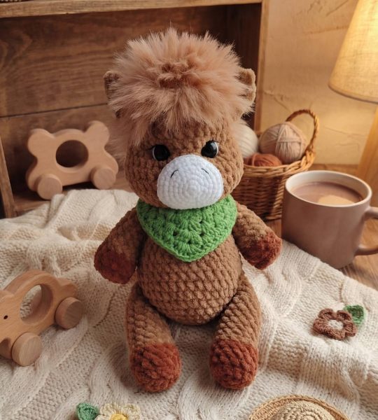 Новорічна іграшка коник символ 2026 року сувенір