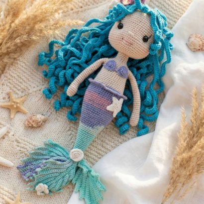 Велика ігрова іграшка лялька морська русалонька сувенірна