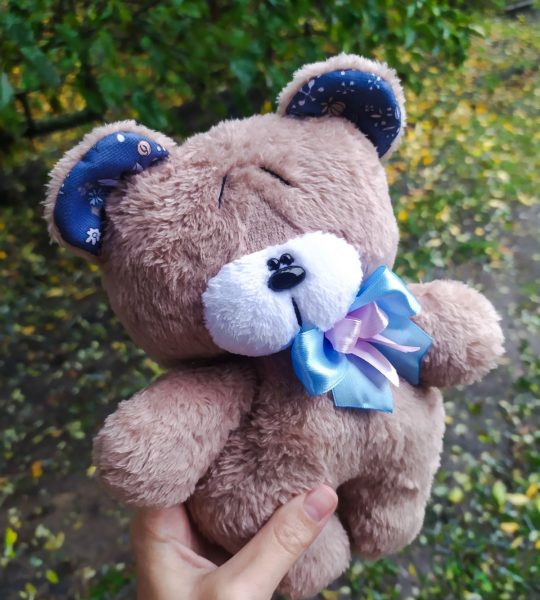 М’яка іграшка ведмедик джентльмен з бантиком