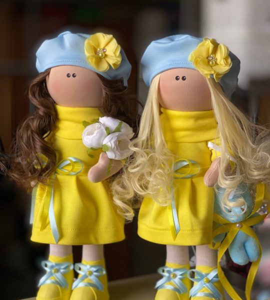 Лялька україночка текстильна сувенір Ukraine (на вибір!)