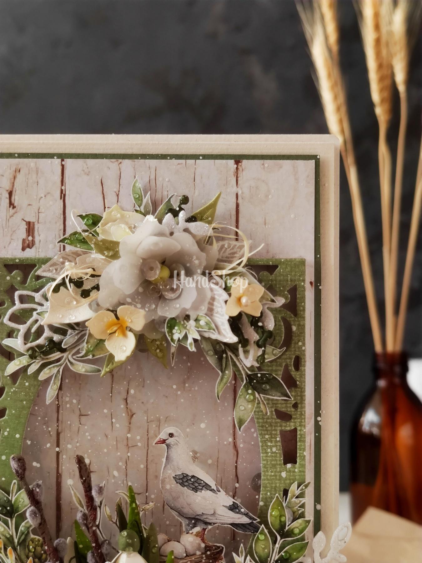 Об'ємна жіноча листівка конверт для грошей квіти Об'ємна жіноча листівка конверт для грошей квіти