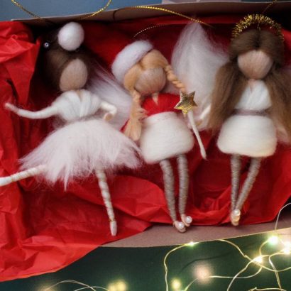 Новогодняя игрушка кукла подвеска балерина