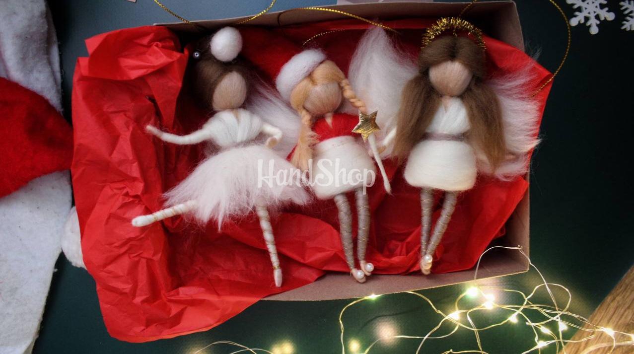 Новогодняя игрушка кукла подвеска балерина Новогодняя игрушка кукла подвеска балерина