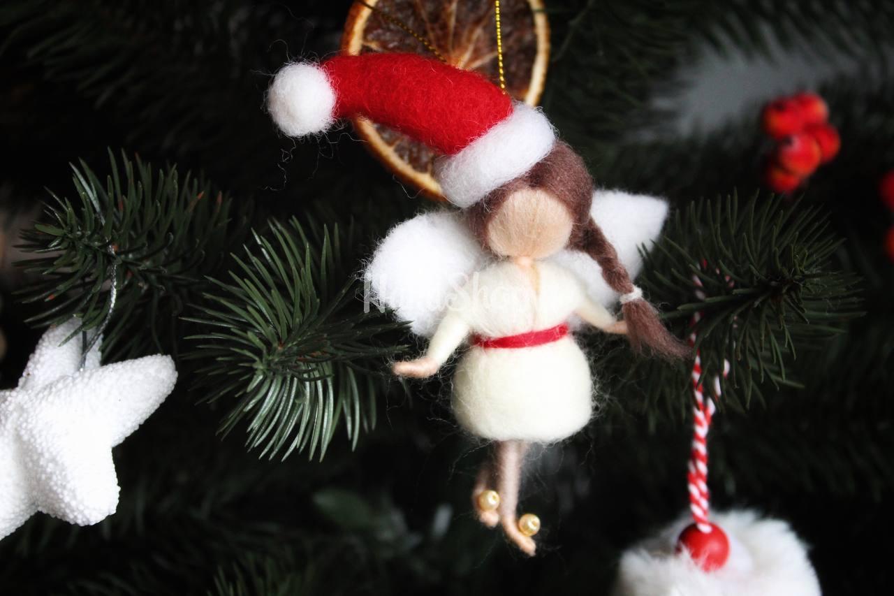Новогодняя игрушка кукла на ёлку санта Новогодняя игрушка кукла на ёлку санта