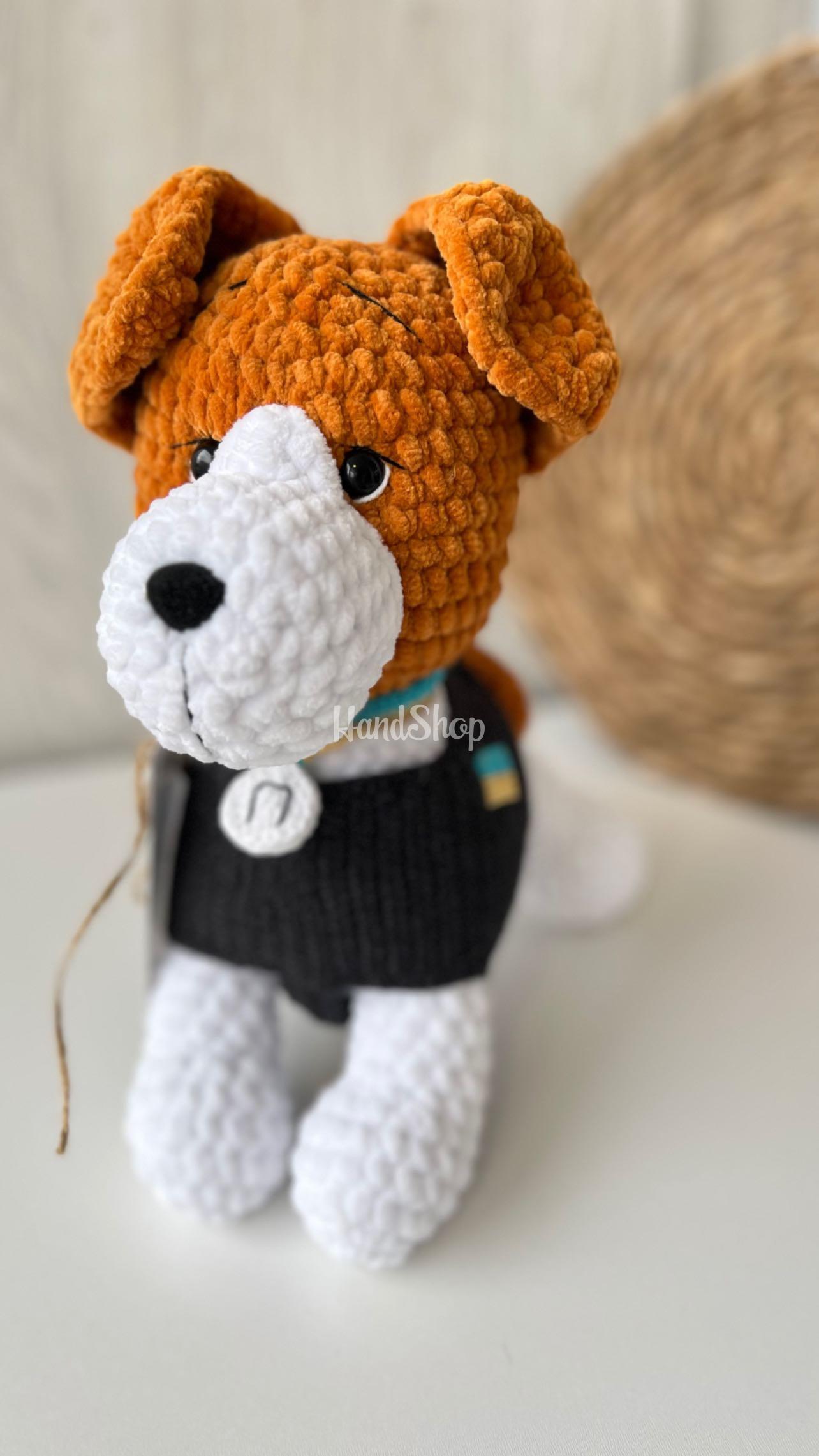 Авторська м'яка іграшка пес Патрон Ukraine Авторська м'яка іграшка пес Патрон Ukraine