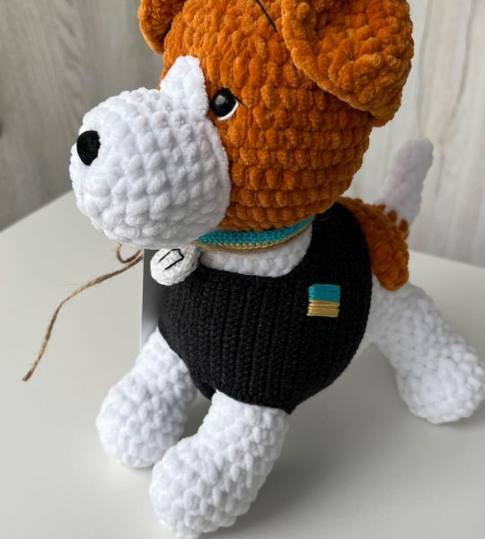 Авторська м'яка іграшка пес Патрон Ukraine