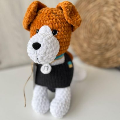 Авторська м'яка іграшка пес Патрон Ukraine