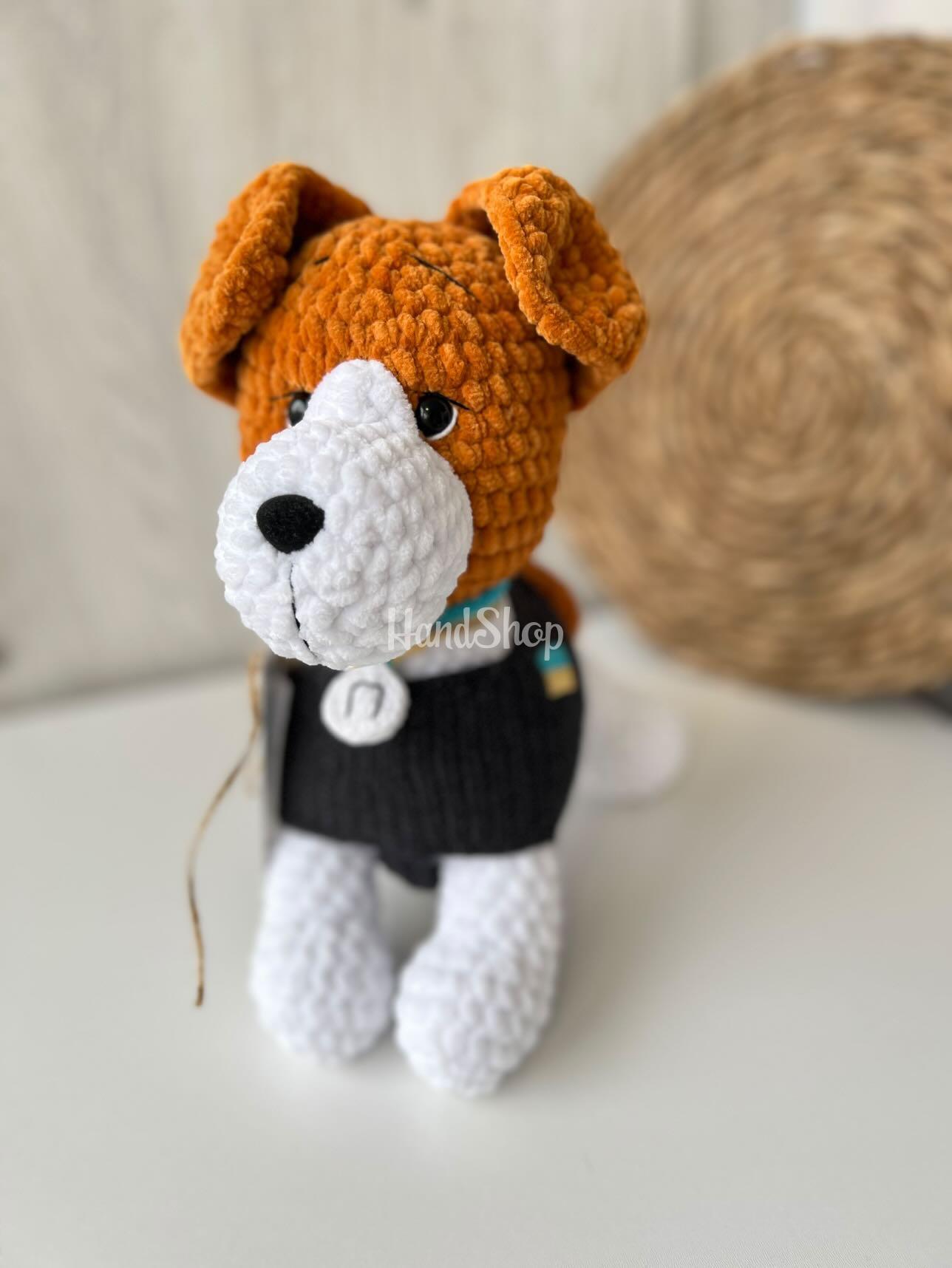 Авторська м'яка іграшка пес Патрон Ukraine Авторська м'яка іграшка пес Патрон Ukraine