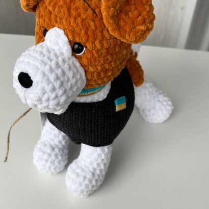 Авторська м'яка іграшка пес Патрон Ukraine