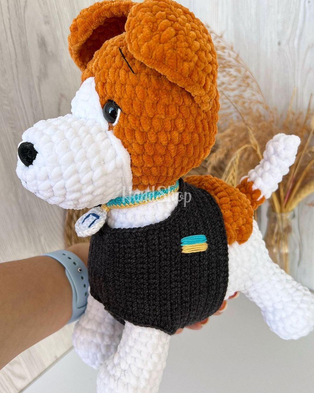 Авторська м'яка іграшка пес Патрон Ukraine Авторська м'яка іграшка пес Патрон Ukraine