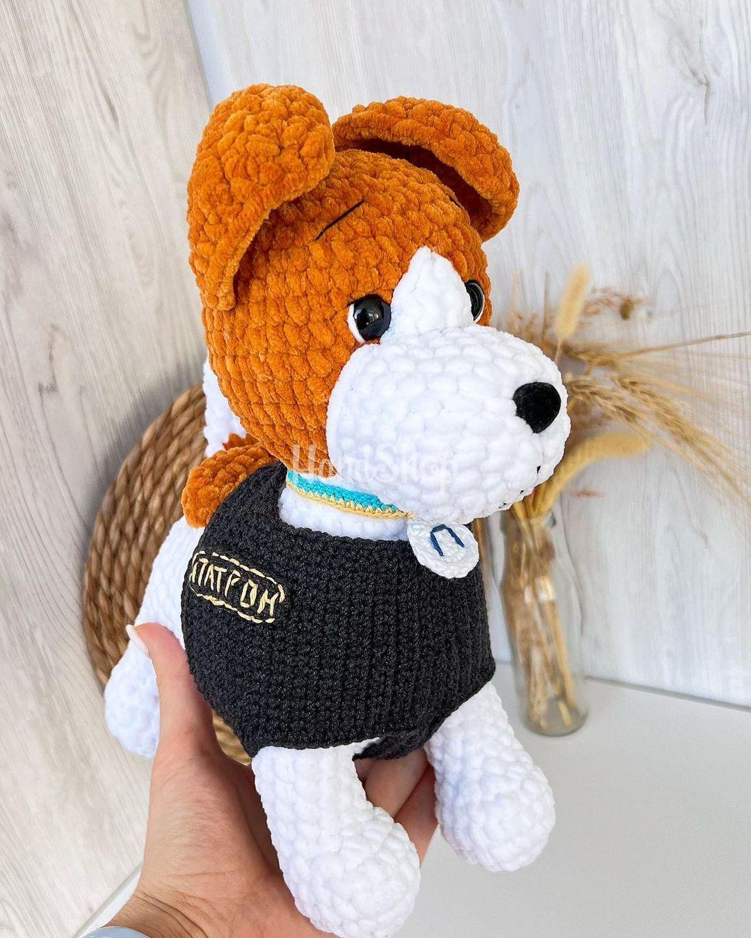 Авторська м'яка іграшка пес Патрон Ukraine Авторська м'яка іграшка пес Патрон Ukraine