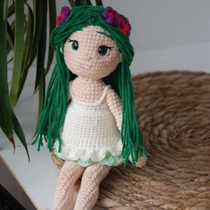 В'язана іграшка лялька лісова Мавка україночка