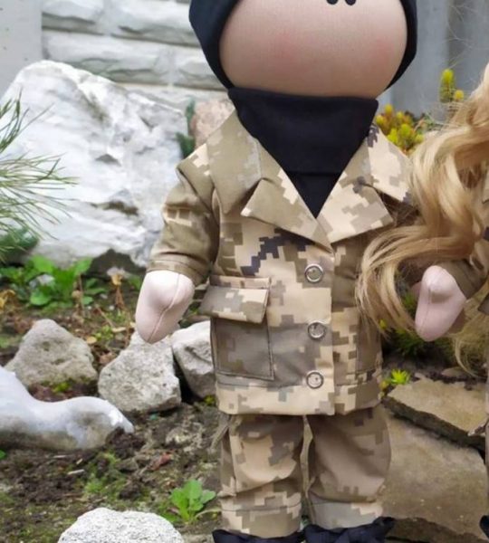Велика авторська військова лялька захисник Ukraine