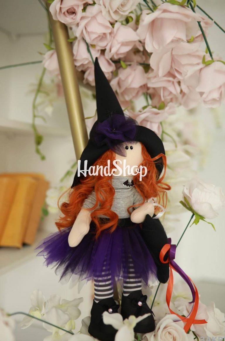Авторская интерьерная кукла кукла оберег ведьма halloween — фото 2