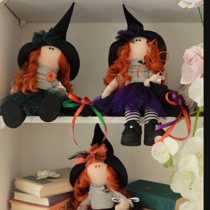 Велика авторська інтер'єрна лялька оберіг відьма