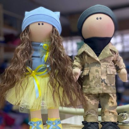 Авторські текстильні ляльки ручної роботи пара Ukraine