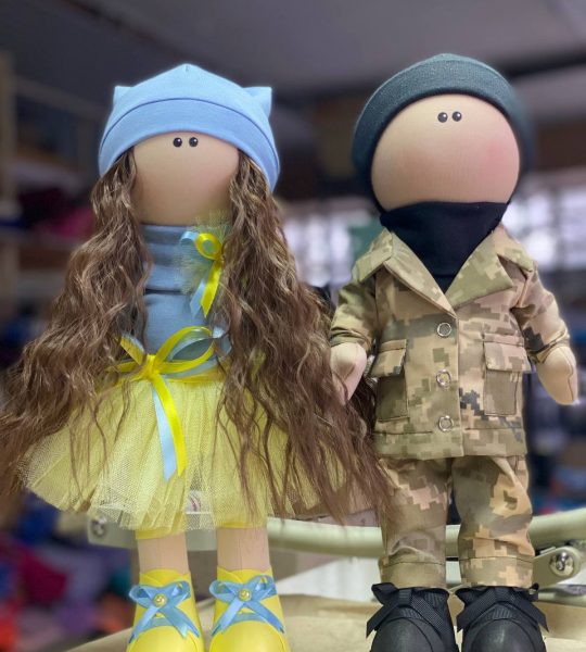 Авторські текстильні ляльки ручної роботи пара Ukraine