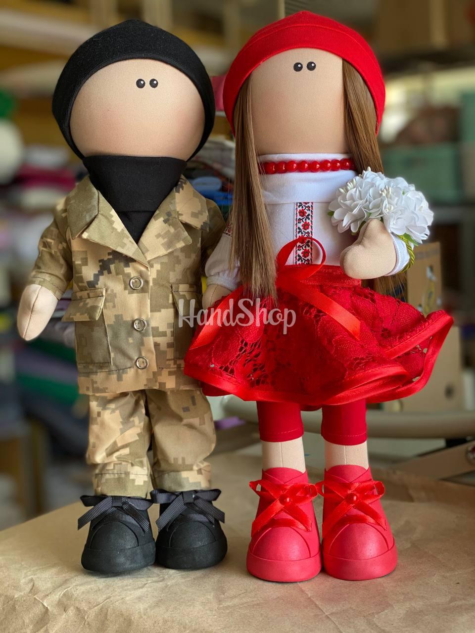 Текстильні ляльки ручної роботи пара Ukraine 2024 Текстильні ляльки ручної роботи пара Ukraine 2024