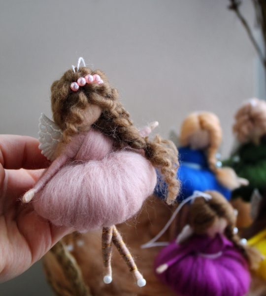 Міні лялька своїми руками янгол кудрява в сукні