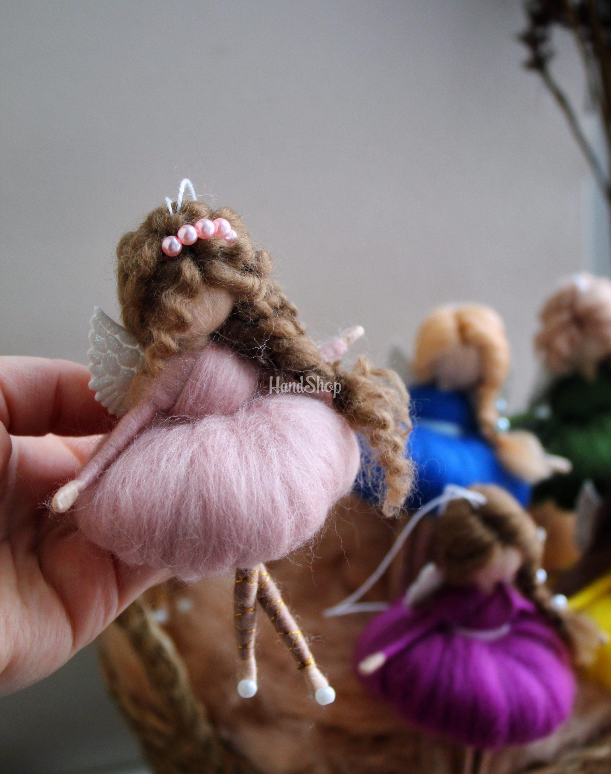 Міні лялька своїми руками янгол кудрява в сукні Міні лялька своїми руками янгол кудрява в сукні