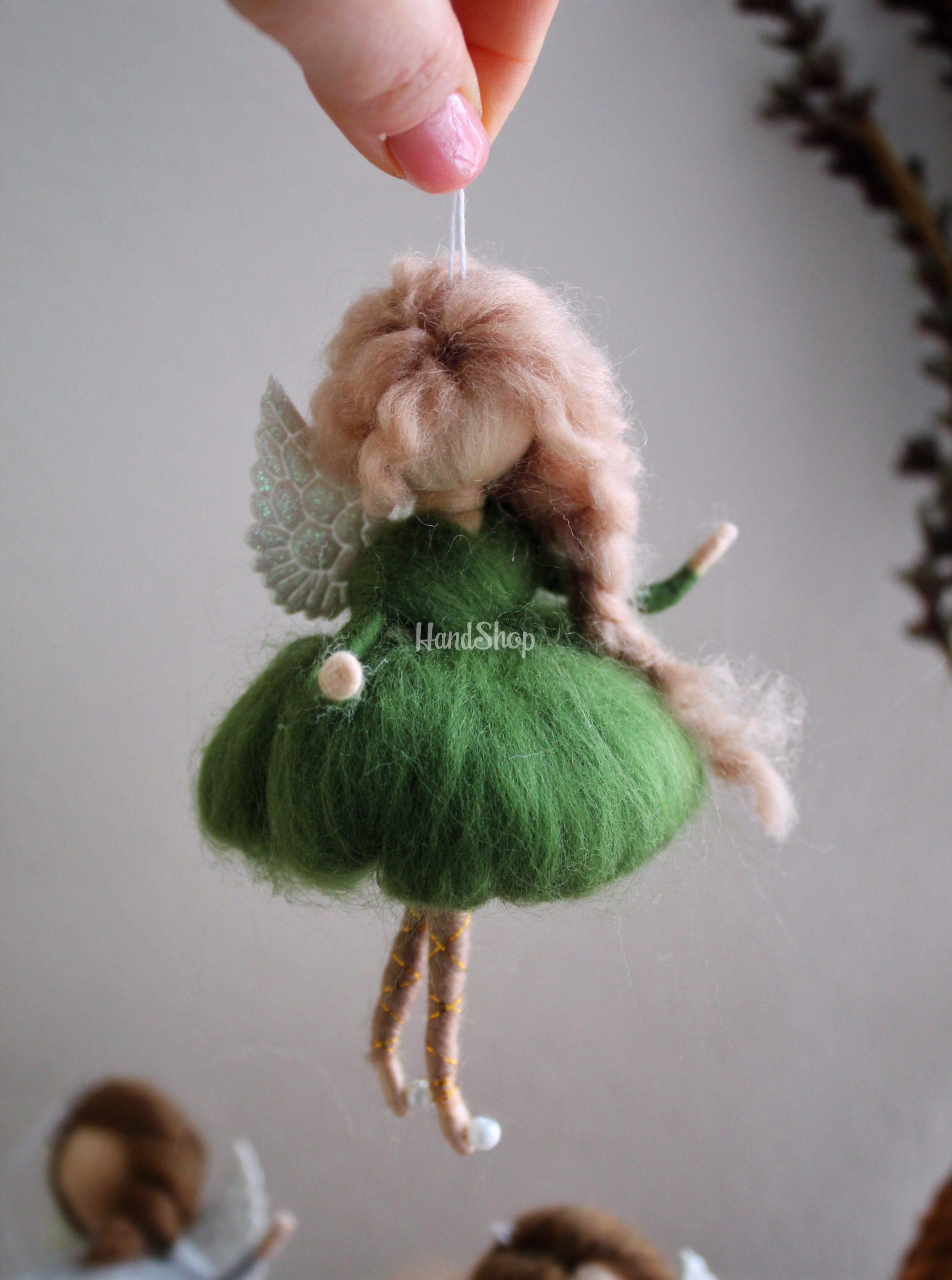 Міні лялька своїми руками янгол кудрява в зеленій сукні Міні лялька своїми руками янгол кудрява в зеленій сукні