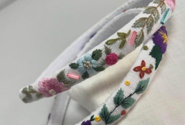 Унікальні дитячі обручі з авторською ручною вишивкою українських польових квітів