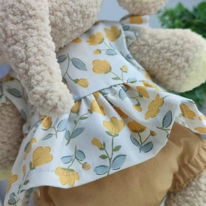 Дитяча м’яка іграшка великий слоник дівчинка у сукні