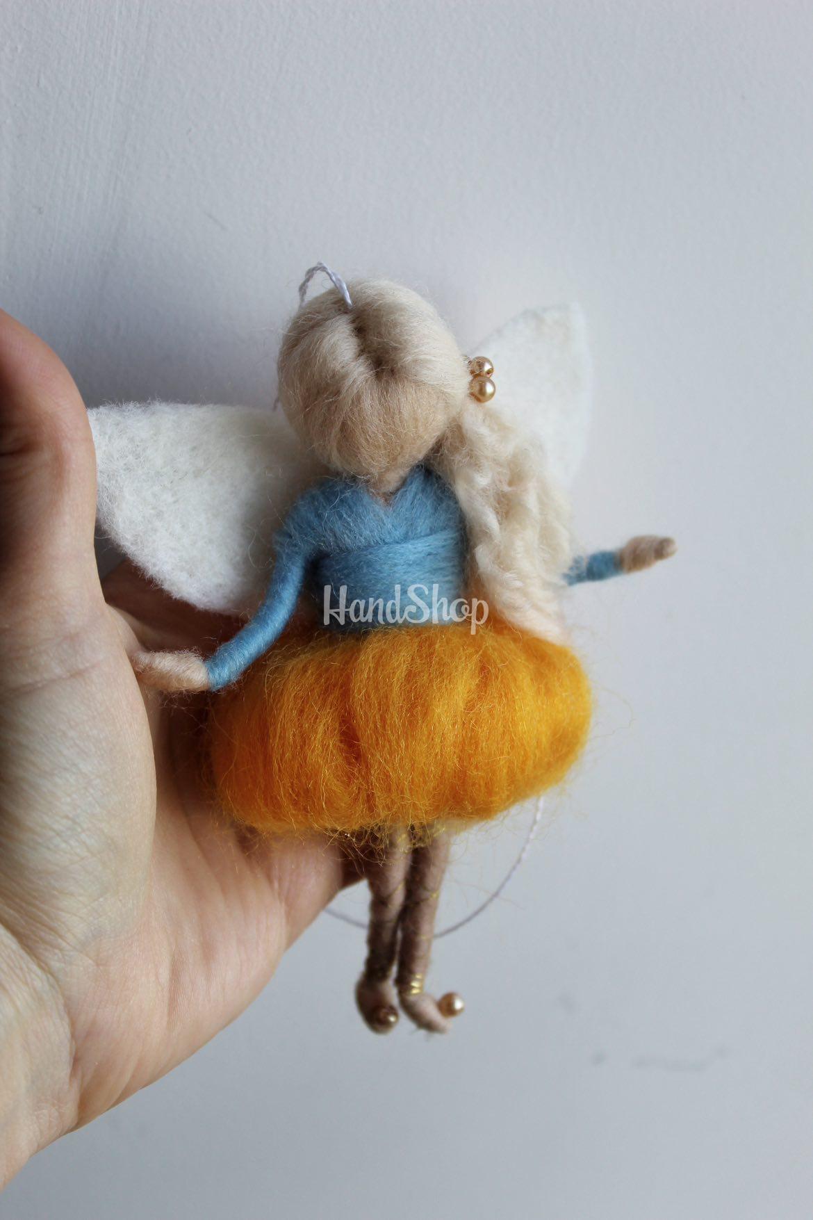 Авторська лялька підвіска янгол блондинка Ukraine Авторська лялька підвіска янгол блондинка Ukraine