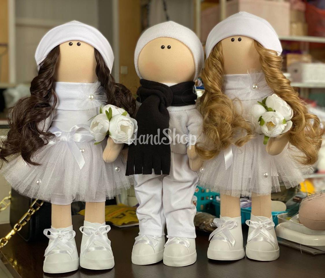 Ляльки інтер'єрні весільна пара наречений і наречена Ляльки інтер'єрні весільна пара наречений і наречена