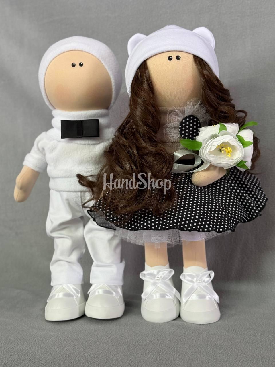 Текстильна весільна пара ляльки тільда молодята сувеніри Текстильна весільна пара ляльки тільда молодята сувеніри