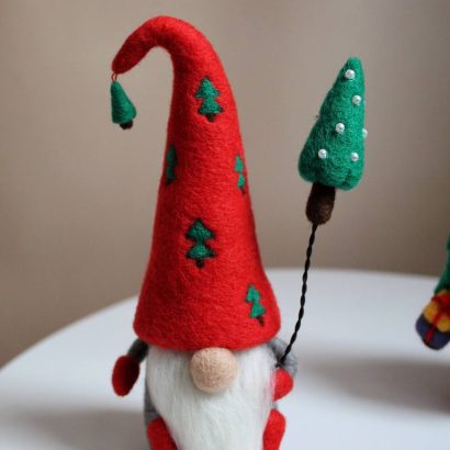 Сувенірний валяний гном новорічний різдвяний 2026 (на вибір!)