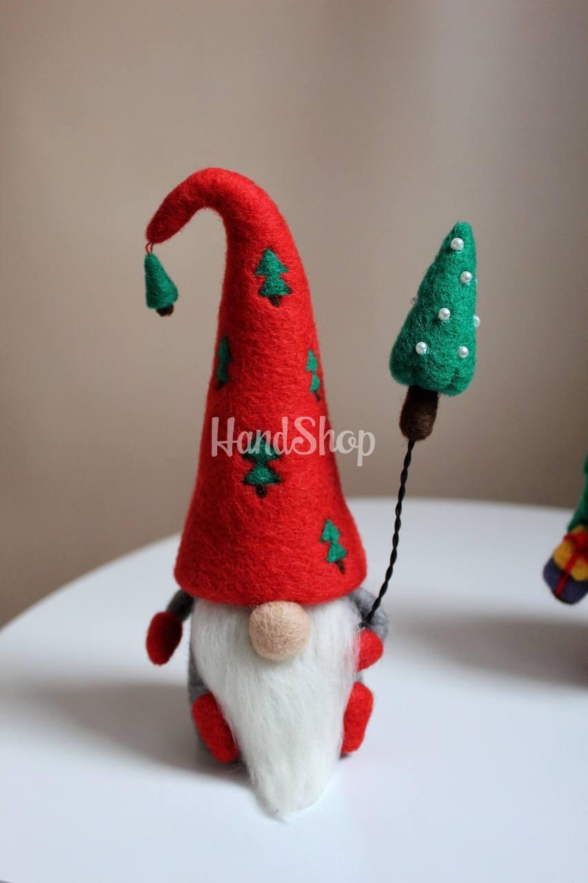 Сувенірний валяний гном новорічний різдвяний 2026 (на вибір!) Сувенірний валяний гном новорічний різдвяний 2026 (на вибір!)