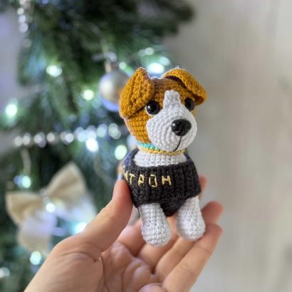 Маленька м’яка іграшка символ України пес Патрон 2026