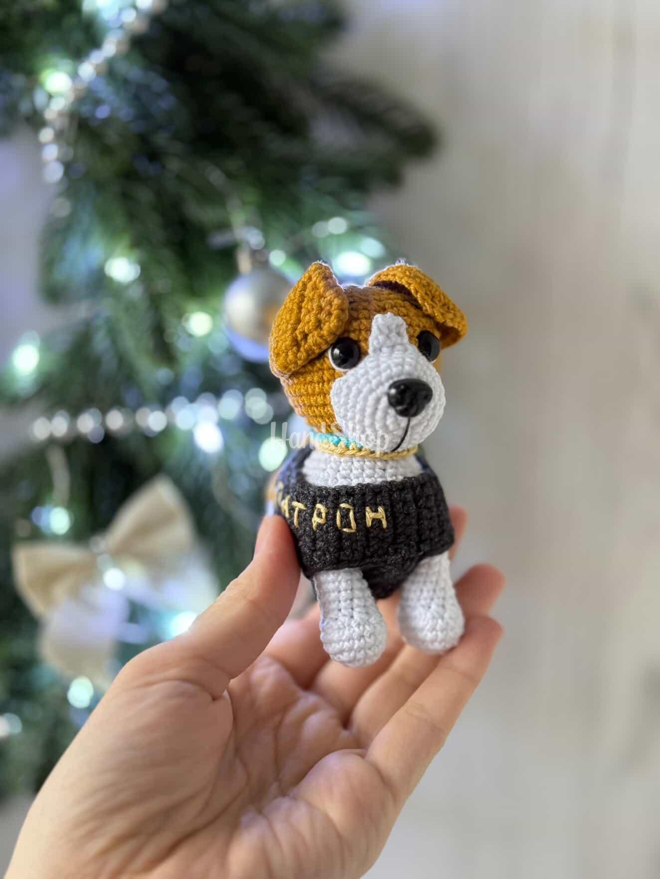 Маленька м’яка іграшка символ України пес Патрон 2026 Маленька м’яка іграшка символ України пес Патрон 2026