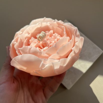 Свічка квітка троянда натуральний бджолиний воск