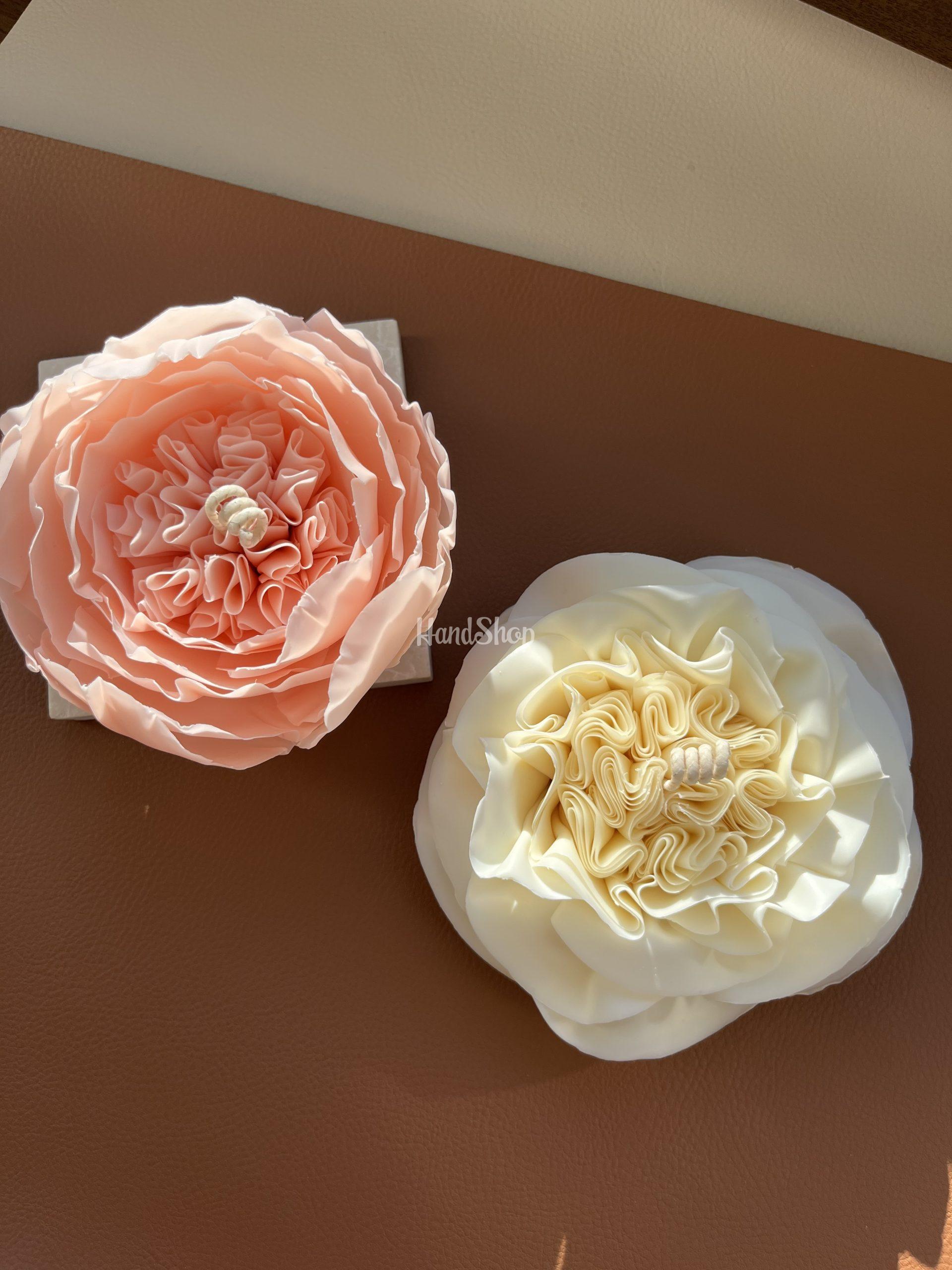 Свічка квітка біла троянда натуральний бджолиний віск Свічка квітка біла троянда натуральний бджолиний віск