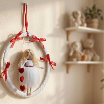 Interior amulet pendant Valentine girl