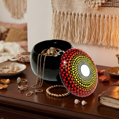 Дерев'яна скринька своїми руками кругла мандала розпис