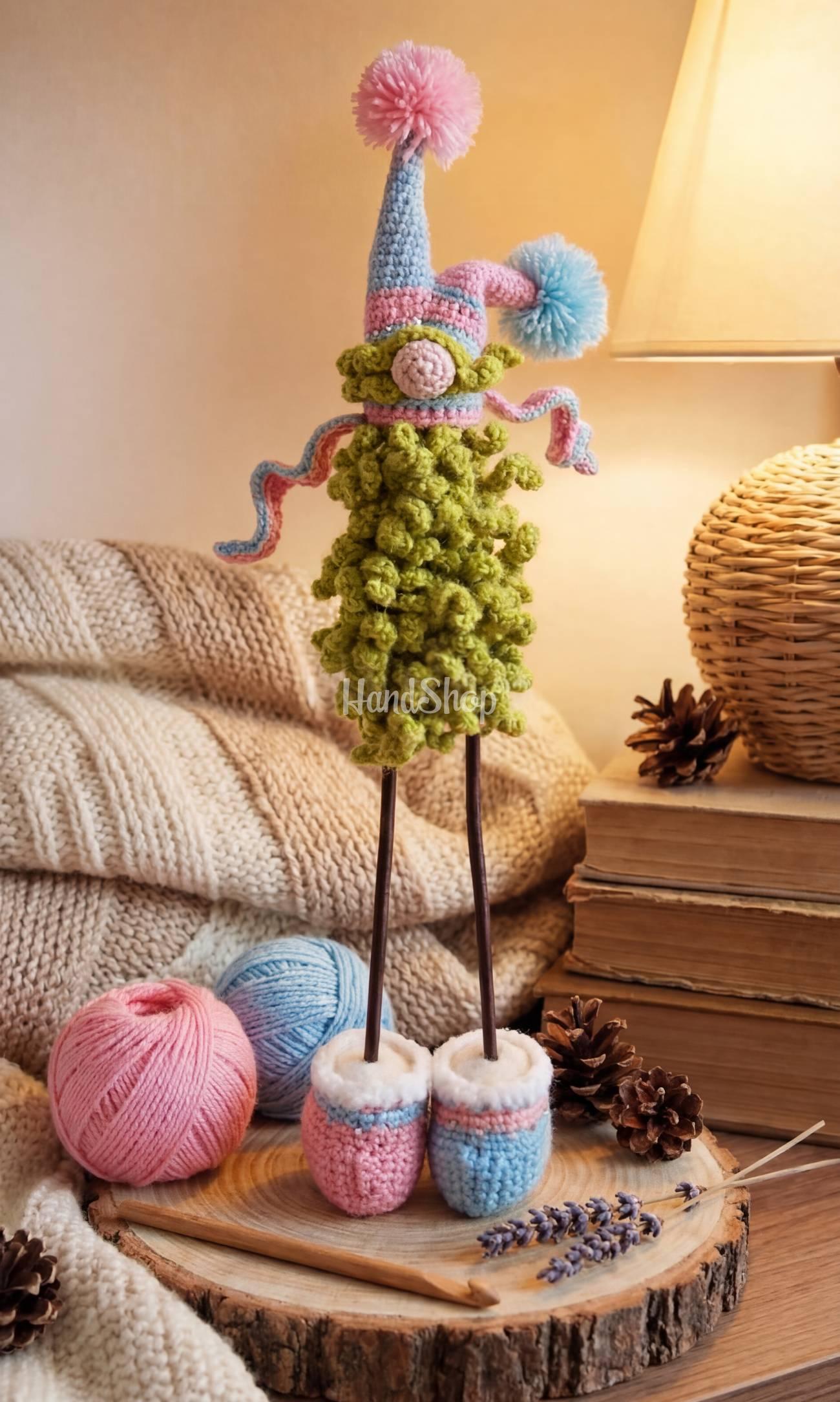 Авторські новорічні сувеніри 2026 в'язані ялинки парочка Авторські новорічні сувеніри 2026 в'язані ялинки парочка