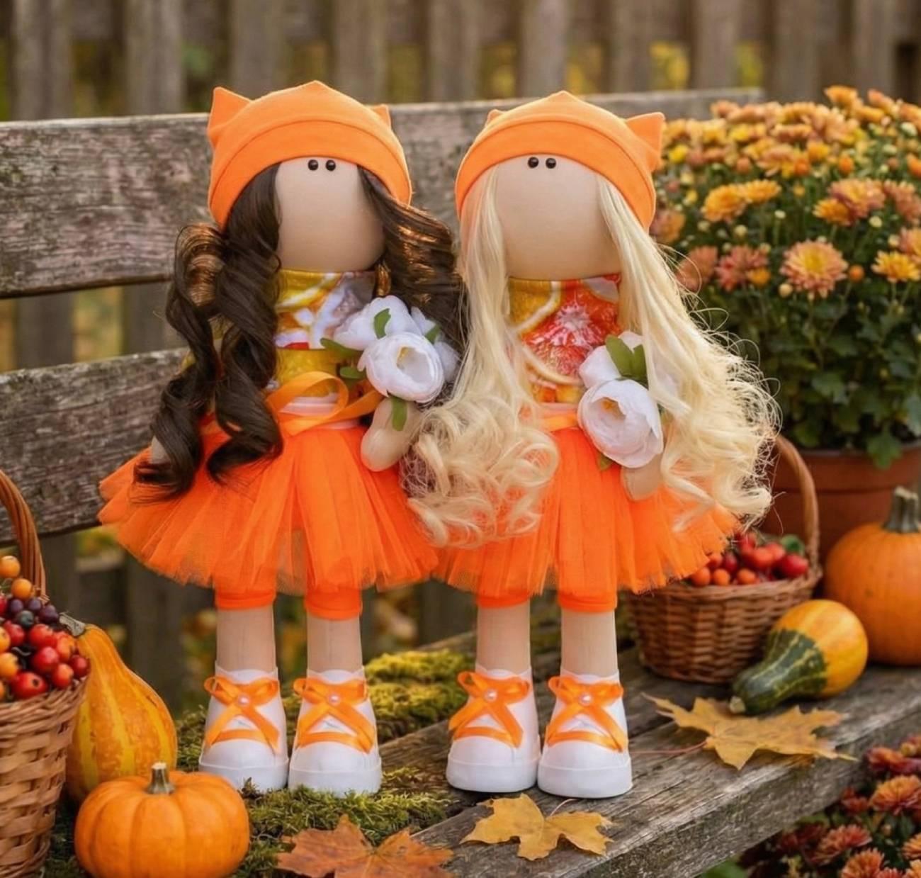 Авторська текстильна лялька апельсинка у шапочці (на вибір!) Авторська текстильна лялька апельсинка у шапочці (на вибір!)