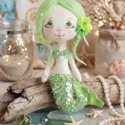 Інтер’єрна маленька лялька сувенірна казкова русалка