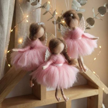 Іграшка підвіска лялька ангел балерина новорічна на ялинку