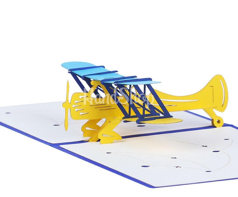 Об’ємна чоловіча листівка ручної роботи 3d літак Ukraine Об’ємна чоловіча листівка ручної роботи 3d літак Ukraine