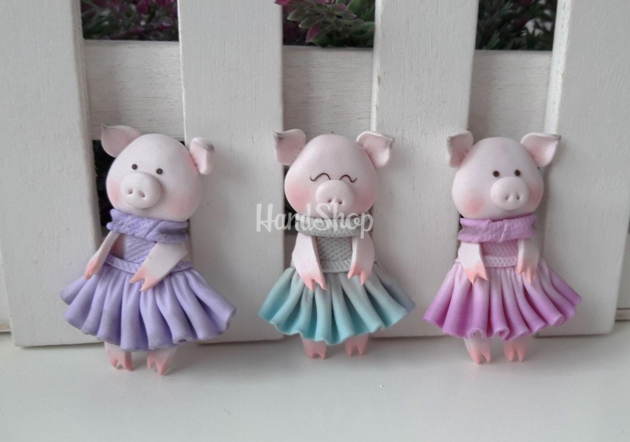 Брошка бижутерия сувенир свинья своими руками Брошка бижутерия сувенир свинья своими руками