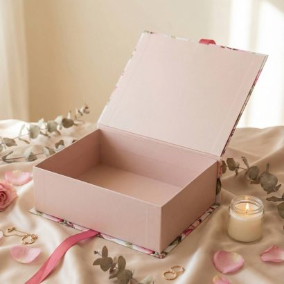 Велика подарункова коробка магнолії для одягу, солодощів, пляшок