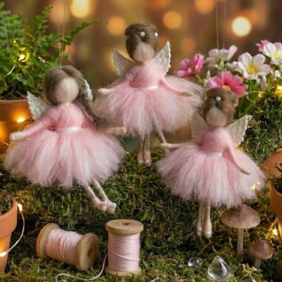 Іграшка підвіска лялька ангел балерина новорічна на ялинку