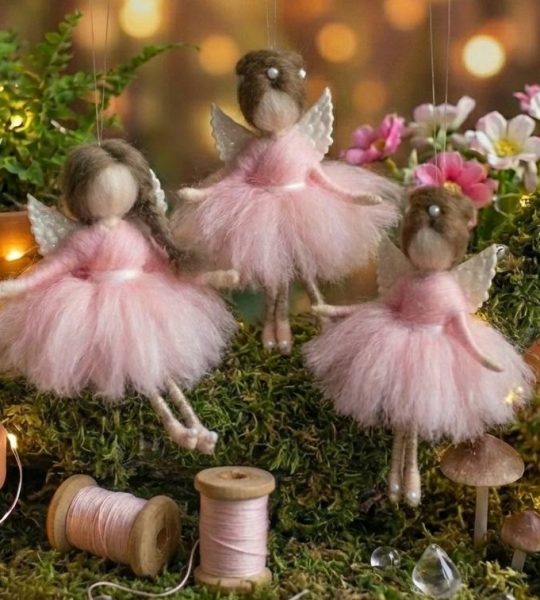 Іграшка підвіска лялька ангел балерина новорічна на ялинку