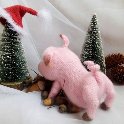 Игрушка мягкая свинка розовая