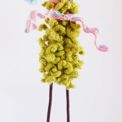 Новогодние сувениры своими руками вязанная елка парочка